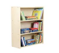 3-Shelf Bookcase, Montessori Bookshelf and Storage Unit in Birch Plywood, Arts & Crafts Supplies Organizer per bambini (36")