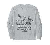3 Silly Goose Cute Shenanigans La Vita è più Divertente San Patrizio Maglia a Manica
