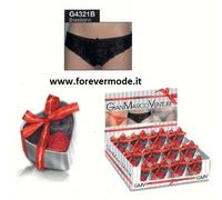 3 slip Brasiliana donna Gian Marco Venturi in 3 colori tutto pizzo art G4321B