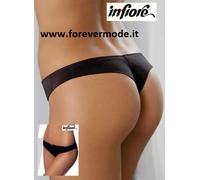 3 Slip brasiliana donna Infiore in cotone elasticizzato,bordi piatti art 870 Hip