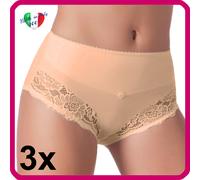 3 Slip Contenitivo Donna Guaina Contenitiva Mutande Vita Alta Cotone Modal Pizzo