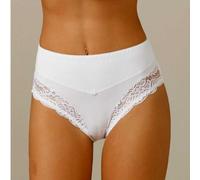 3 Slip culotte donna Emy in cotone leggermente contenitive con pizzo art 1321