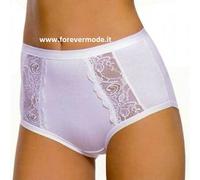 6 Slip culotte donna Jadea in cotone elastico con pizzo nelle sgambature art 07