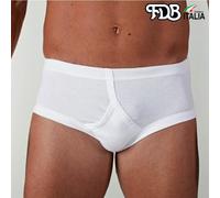 3 Slip da uomo FDB anello classico con apertura in puro cotone liscio art 013