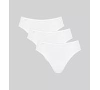 Sloggi 24/7 Cotton Tai C3P, Slip Donna, Bianco (White), 42