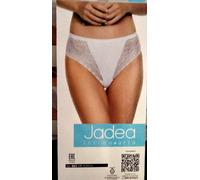 3 slip midi JADEA sgambato in cotone elastico con pizzo Tg 4 bianco Art.062
