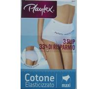 3 Slip modello Maxi Playtex P00BQ colori Bianco, Nero dalla 3 alla 9