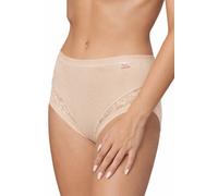 3 Slip Mutande da Donna Vita Alta in Cotone Elasticizzato con Pizzo Taglie Forti
