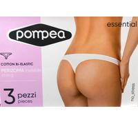 3 Slip donna Pompea in microfibra e lycra liscia senza cuciture - Slip Seamless