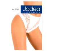 3 slip sgambato JADEA pancierina leggera Tg 6 bianco cotone e pizzo art.1027