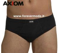 3 Slip uomo Axiom in cotone elasticizzato con elastico infilato e logo art 2665