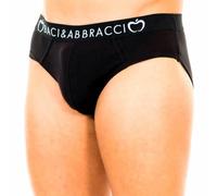 3 Slip uomo Baci & Abbracci in cotone con elastico esterno loggato art BA01103