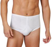 3 Slip uomo classico vita alta con apertura, mutanda aperta in cotone a costine