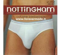 3 Slip uomo Nottingham in cotone bi-elastico con elastico loggato art Star M