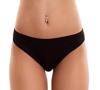 3 Slip vita bassa donna l'altra Cotonella 3165 cotone elasticizzato (4/L, Nero)