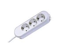 3-socket outlet ,white 5m NEW