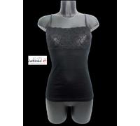 3 SOTTOGGIACCA DONNA FILO DI SCOZIA MARTA MARZOTTO MAGLIA SPALLA STRETTA PIZZO