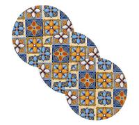 3 sottopentola extra large per piatti caldi, 38,1 cm, in filo di cotone, resistente al calore, per pentole e piatti, piastrelle in ceramica italiana