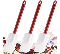 3 spatole in silicone per cucinare, spatola da cucina, spatola in gomma (3 spatolas M (14"))