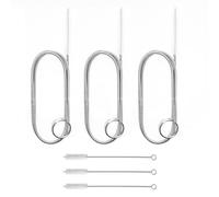 3 spazzole di scarico, 3 spazzole in paglia, spazzola per la pulizia degli scarichi, spazzola per la pulizia dei tubi, spazzola a spirale, detergente per spazzole, set per la pulizia del frigorifero