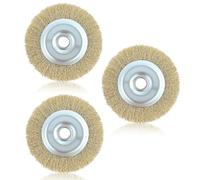 3 spazzole metalliche di ricambio RAC814 per Ryobi Patio Cleaner Wire Wheel Brush con foro per pergolato per RY18PCA-0 OPC1800 OPC1815 EFB 400/401 e altri detriti di ruggine (115 mm x 16 mm x 10 mm)
