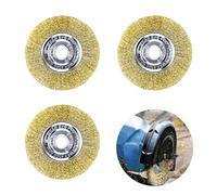 3 Spazzole per Giunti Compatibili con Gloria Multibrush e Altre Spazzole Metalliche, Spazzola per Erbacce Larga 10 MM per Gloria, Spazzola Rotonda di Ricambio per Rimuovere Erbacce, Muschio, Sassi