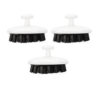 3 Spazzole per Shampoo Massaggiatore per Cuoio Capelluto, Rimozione della Forfora Asciutta e Bagnata per Una Pulizia Profonda, Scrubber per Capelli con Setole in Silicone per Favorire la Circolazione