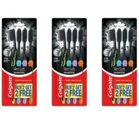 3 spazzolini Colgate Slim Soft Charcoal confezione da 4 spazzolini assortiti ...