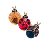 3 spille colorate Ladybirds in lega di zinco, gioielli leggeri e alla moda, per feste e abbigliamento quotidiano, decorazione per abbigliamento quotidiano, set da ragazzi
