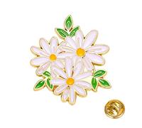 3 spille da 2,8 cm con scritta "Forget Me Not", a forma di fiore blu, per la consapevolezza dell'Alzheimer, regalo commemorativo per la decorazione di abbigliamento, 3×2.8cm, Metallo