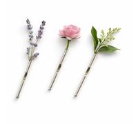 3 spille tipo A Kind - Ogni fiore racconta una storia diversa, spilla fai da te a forma di ramo con inserto a forma di fiore, gioielli per donne e uomini