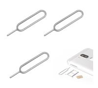 3 Spilli Estrattori per Rimozione Scheda SIM, Inossidabile Strumento Rimozione Della Scheda SIM, Cellulare Perno Espulsione Vassoio di Carte Sim Rimuovere Perni, Compatibile Samsung Smartphone