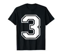 3 Sports Number Fan Vincitore del gioco del miglior numero di giocatori Lucky Maglietta