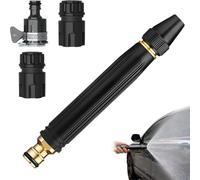 3 Spray Home High-Pressure Car Wash Water Nozzle, Efficient Garden Hose Pressure Booster and High Pressure Water Nozzle, Reliable Car Wash Spray Nozzle for Outdoor Tasks (B)