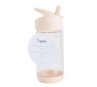 3 Sprouts - Borraccia per Bambini in Plastica riciclataper- Ideale per Asilo e Scuola, Antigoccia, Plastica Sicura per Bimbi 3-6 Anni - Sabbia