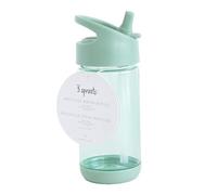 3 Sprouts - Borraccia per Bambini in Plastica riciclataper- Ideale per Asilo e Scuola, Antigoccia, Plastica Sicura per Bimbi 3-6 Anni - Verde