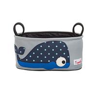 3 Sprouts - Borsa Passeggino Piccola - Organizer Passeggino Universale Borsa Portaoggetti Leggera per Passeggino - Borsa Neonati, Pannolini, Accessori - Balena