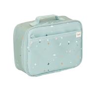 3 Sprouts Borsa Termica Bambini, Porta Pranzo, Terrazzo Verde | interno isolato; per scuola, picnic e gite; adatta a snack, bevande e contenitori; con manico superiore e chiusura zip