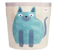 3 Sprouts Cesta Giochi Bambini - Grande Cesta Portagiochi Bambini in Tessuto Decorato - Cesto Biancheria e Cesto Giochi Bambini per Cameretta - Cesta Per Giochi Bambini con Manici Robusti - Gatto