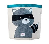 3 Sprouts Cesta Giochi Bambini - Grande Cesta Portagiochi Bambini in Tessuto Decorato - Cesto Biancheria e Cesto Giochi Bambini per Cameretta - Orsetto Lavatore