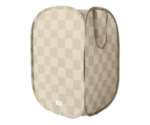3 Sprouts Cesto Biancheria Bambini, Salvaspazio, Scacchiera Beige