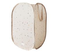 3 Sprouts - Cesto Biancheria Sporca - Porta Biancheria Sporca - Cesto Panni Sporchi - Cesta Portabiancheria per Bambini - Contenitore Salvaspazio - Terrazzo Beige