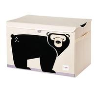 3 Sprouts - Contenitori Porta Giochi Bambini - Baule e Scatola per Giocattoli - Scatola Giochi per Bambini - Porta Giochi per Bambini Contenitore con Coperchio - Cesta Giochi - Orso