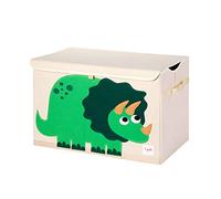 3 Sprouts - Contenitori Porta Giochi Bambini - Baule e Scatola per Giocattoli - Scatola Giochi per Bambini - Porta Giochi per Bambini Contenitore con Coperchio - Cesta Giochi - Dinosauro