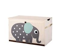 3 Sprouts - Contenitori Porta Giochi Bambini - Baule e Scatola per Giocattoli - Scatola Giochi per Bambini - Porta Giochi per Bambini Contenitore con Coperchio - Cesta Giochi - Elefante