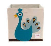 3 Sprouts - Scatole Porta Giochi - Contenitore Giochi Bambini - Scatola Giochi per Bambini - Contenitori per Giochi Bambini - Portagiochi Bambini Contenitori - Scatola Porta Giochi - Pavone