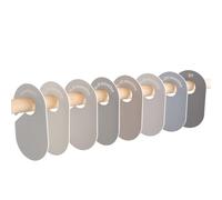 3 Sprouts - Divisori Guardaroba Neonato - Divisori per Armadio per Bambini e Bambini, Organizer per Vestiti per Bambini per Dimensione/età - Set da 8 (Beige e Grigio)