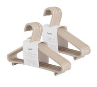3 Sprouts - Grucce Bambini - Grucce sostenibili in plastica per bambini - Appendiabiti Colorati e Divertenti per Neonati e Bambini, Confezione da 30 - Beige