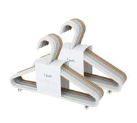 3 Sprouts - Grucce Bambini - Grucce sostenibili in plastica per bambini - Appendiabiti Colorati e Divertenti per Neonati e Bambini, Confezione da 30 - Assortiti Crema + Grigio + Marrone