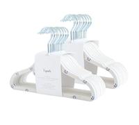 3 Sprouts - Grucce in Velluto per Bambini - Appendini Antiscivolo Salvaspazio per Armadio - Confezione da 30 - Mirtillo Crema